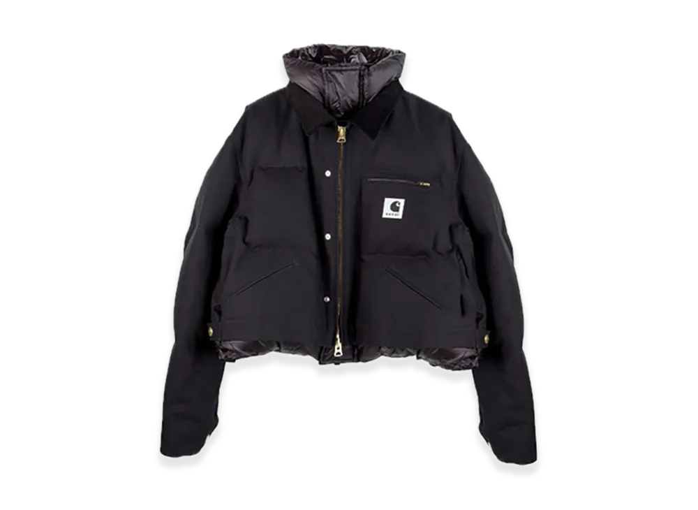 sacai x Carhartt WIP Duck Puffer Jacket Womens "Black"