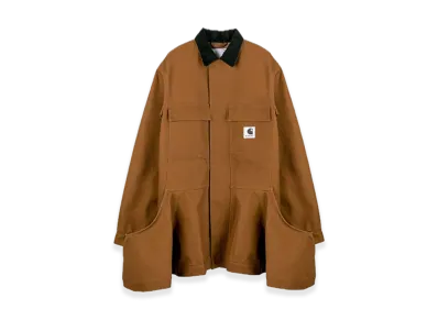 sacai x Carhartt WIP Duck Bonding Dress Coat Womens "Dark Beige"