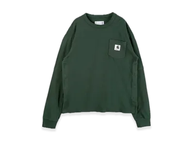 sacai x Carhartt WIP Cotton Jersey L/S T-Shirt "Green"