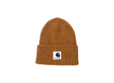 sacai x Carhartt WIP Wool Knit Beanie (ISETAN Shinjuku Exclusive) "Beige"