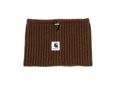 sacai x Carhartt WIP Wool Knit Neck Warmer "Dark Beige"