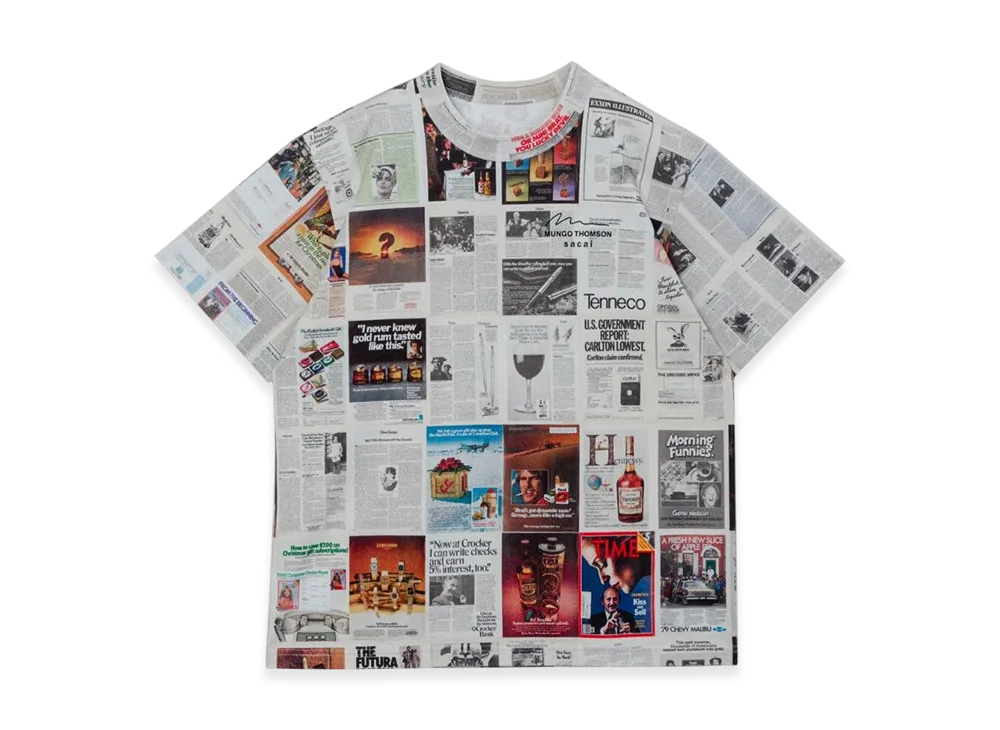 4 黒　Sacai x Mungo Thomson　Tシャツ　サカイ 4 黒 Sacai x Mungo Thomson Tシャツ サカイ - メルカリ