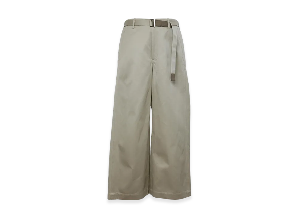 sacai Wide Chino Pants "Beige"