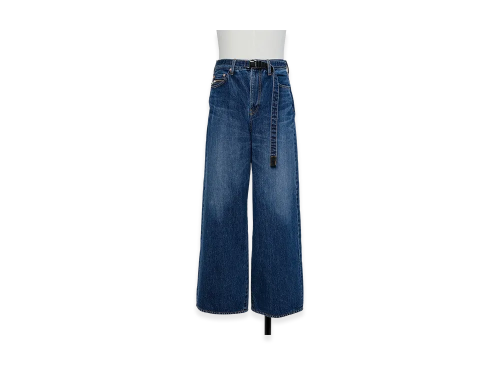 sacai Wide Denim Pants "Blue"