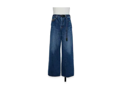 sacai Wide Denim Pants "Blue"