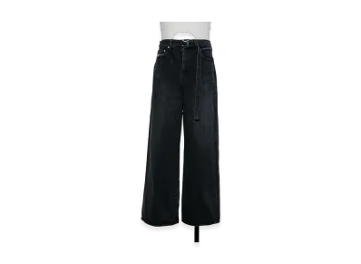 sacai Wide Denim Pants "Black"