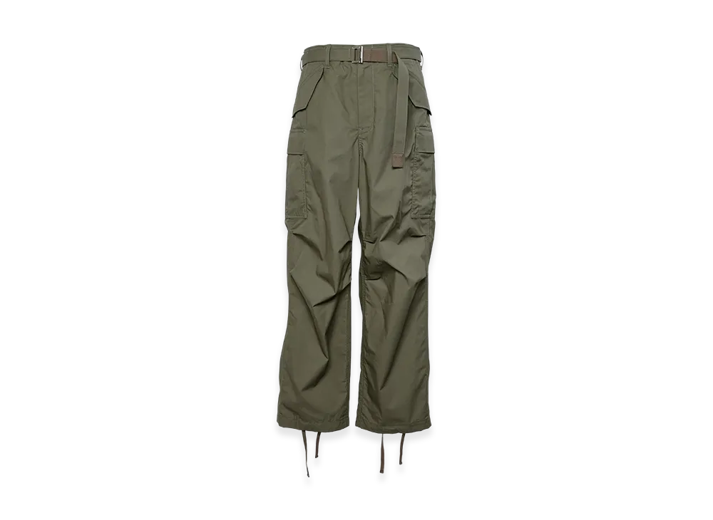 sacai Cotton Nylon Oxford Pants "Khaki"