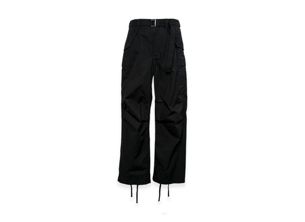 sacai Cotton Nylon Oxford Pants "Black"