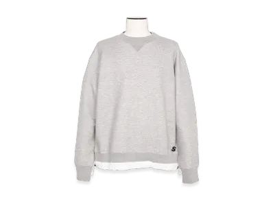 sacai S Sponge Sweat Pullover "Light Gray"