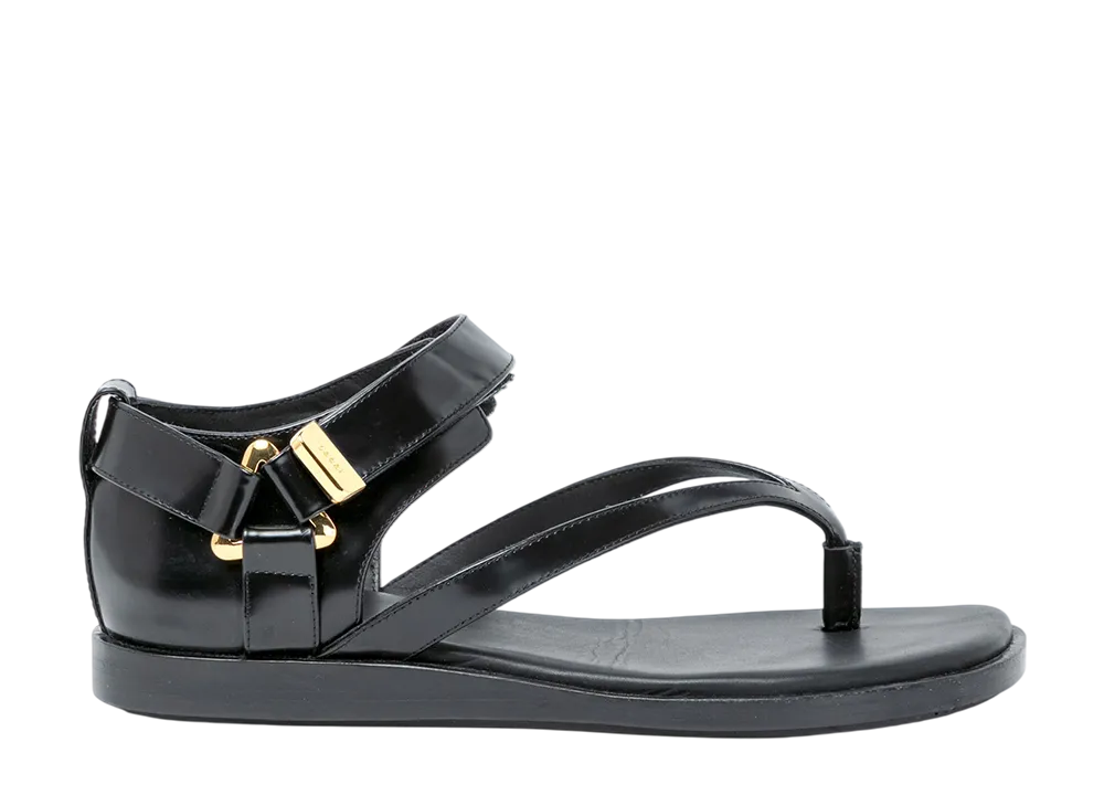 sacai Belted Flip Flops "Black"