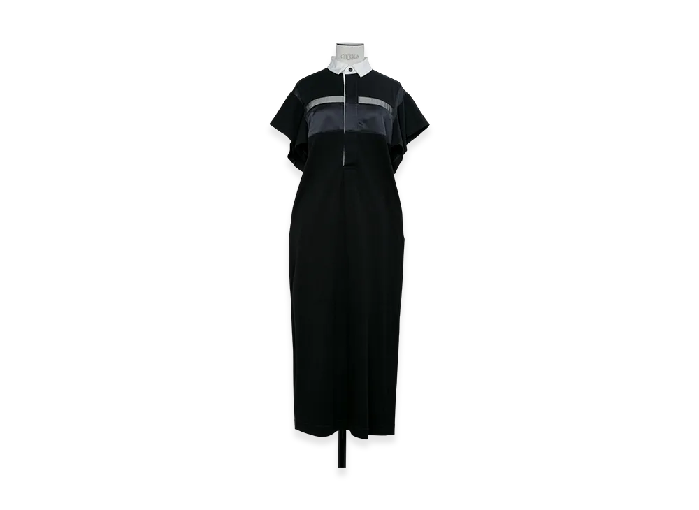 sacai Cotton Jersey Dress "Black"