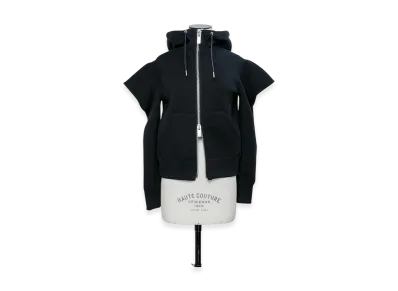 sacai Sponge Sweat Hoodie "Black"