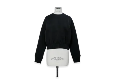 sacai Cotton Cashmere Knit Pullover "Black"