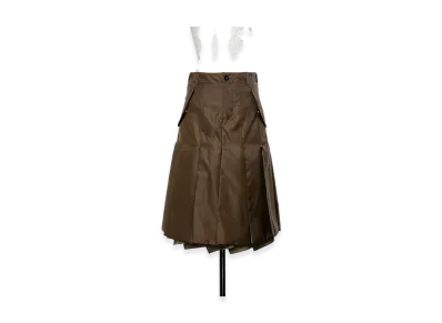 sacai Nylon Twill Skirt "Brown"