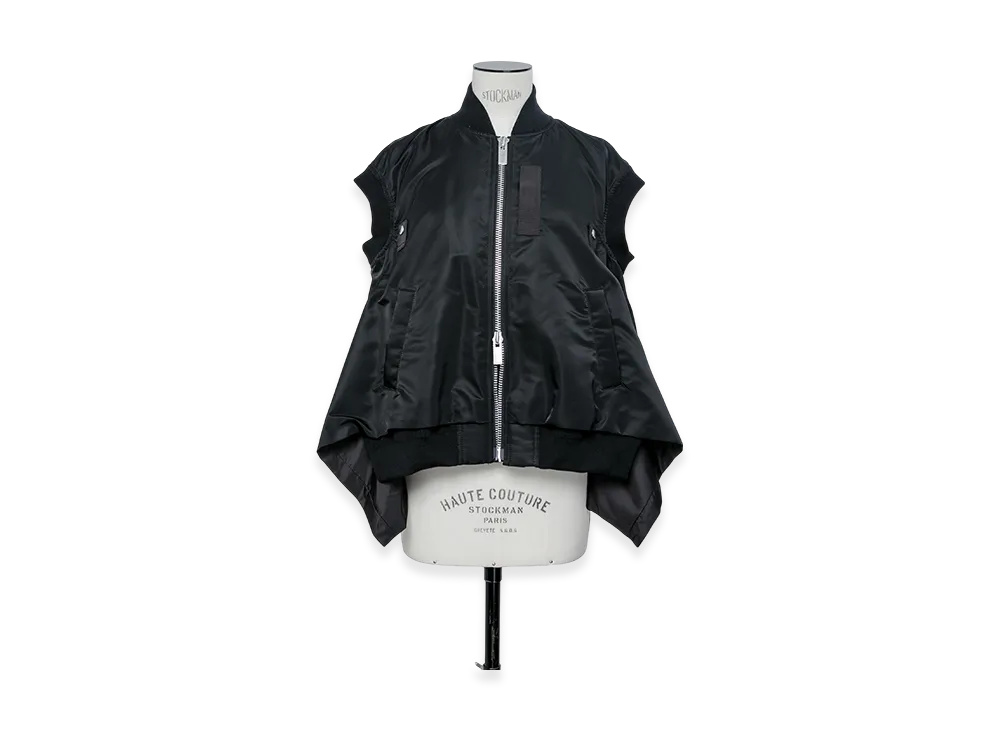 sacai Nylon Twill Vest "Black"