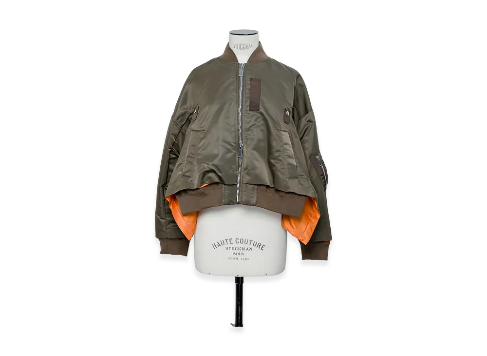 sacai Nylon Twill Blouson "Dark Khaki"