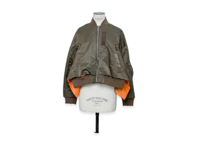 sacai Nylon Twill Blouson "Dark Khaki"