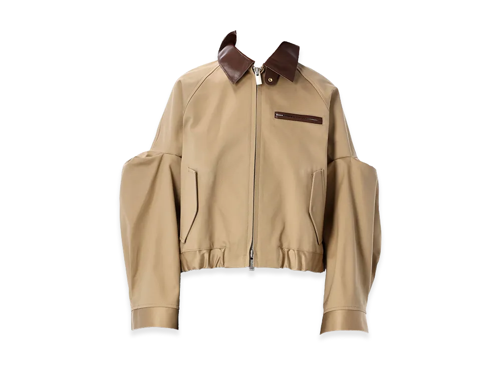 sacai Women's Cotton Chino Blouson "Beige"