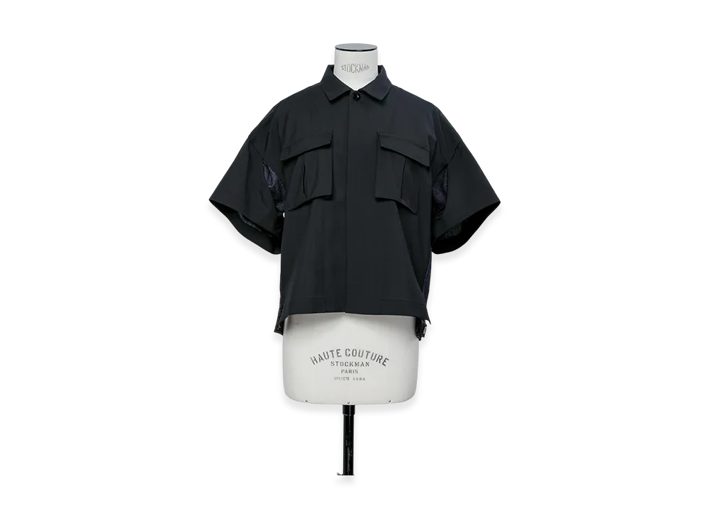 sacai Suiting x Denim Shirt "Black/Indigo"