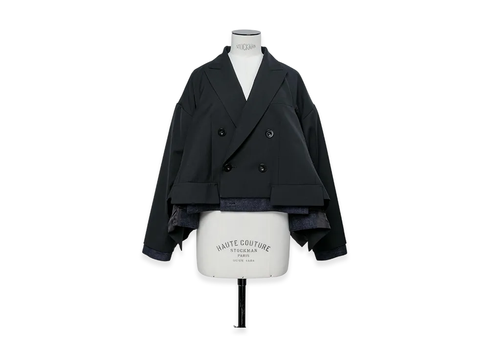 sacai Suiting x Denim Jacket "Black/Indigo"