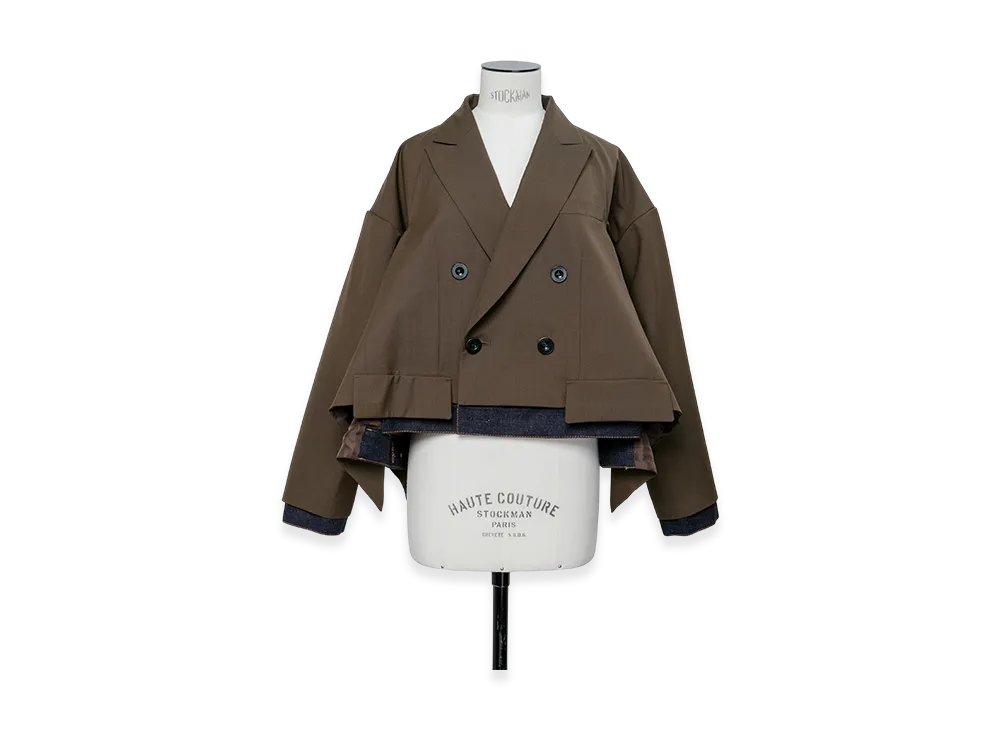 sacai Suiting x Denim Jacket "Brown/Indigo"