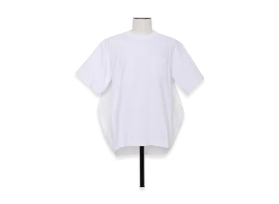 sacai Light Weight Denim x Cotton Jersey T-Shirt "White"