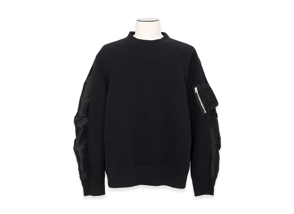 sacai Sponge Sweat Pullover "Black"