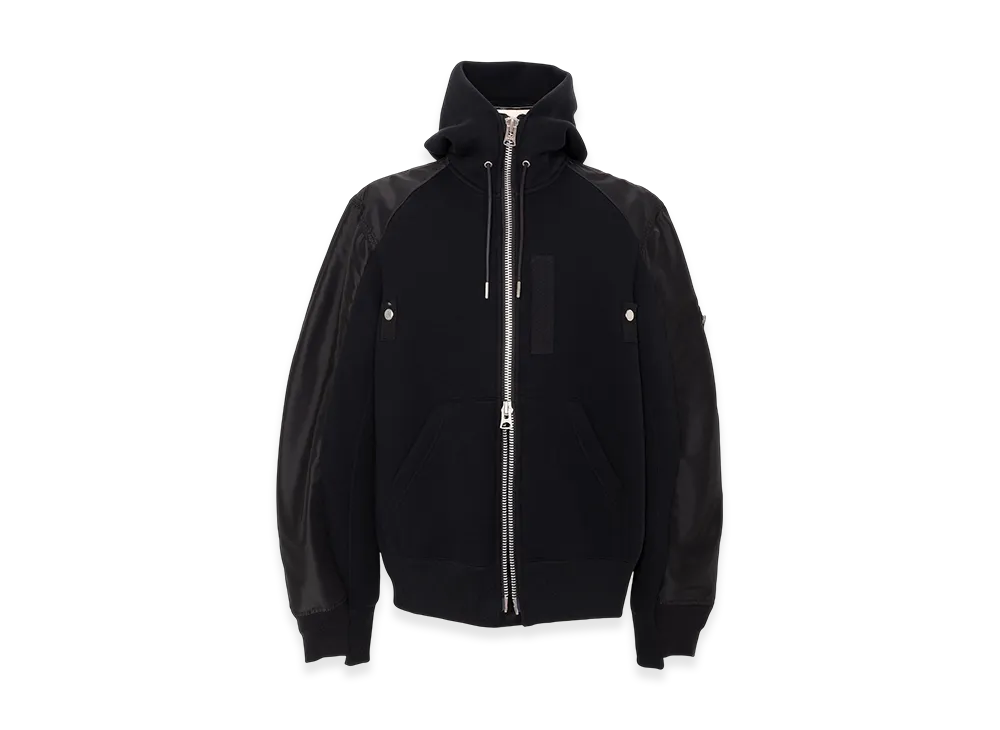 sacai Sponge Sweat Hoodie "Black"