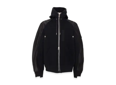 sacai Sponge Sweat Hoodie "Black"