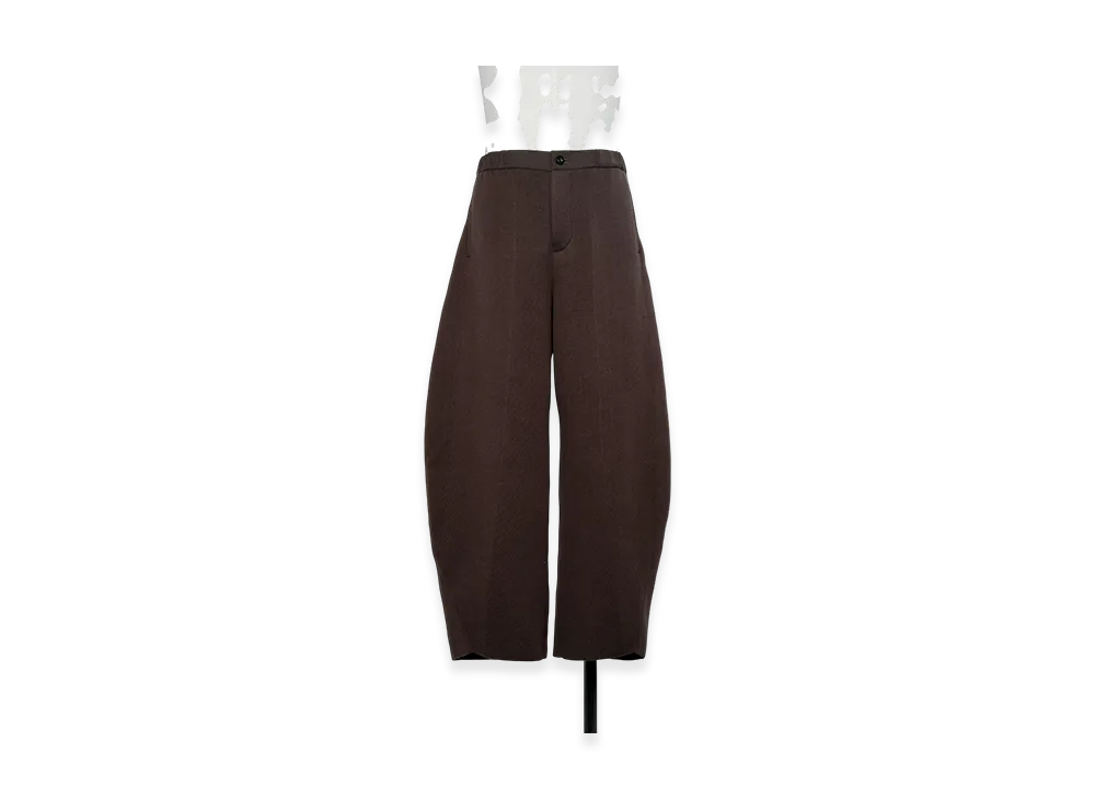 sacai Cotton Cashmere Knit Pants "Brown"