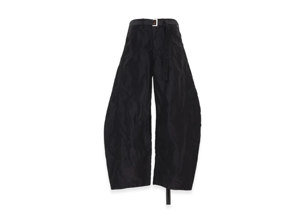 sacai Treated Nylon Twill Pants "Black"