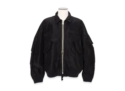 sacai Treated Nylon Twill Blouson "Black"