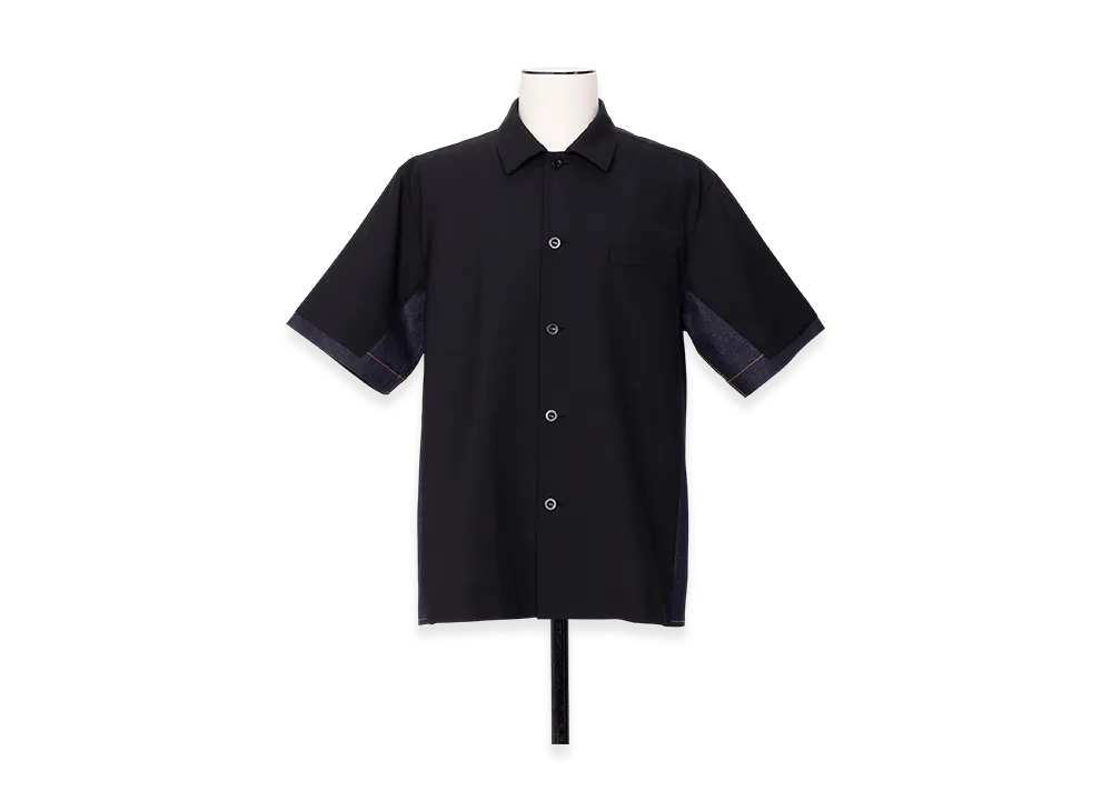 sacai Suiting x Denim Shirt "Black/Indigo"
