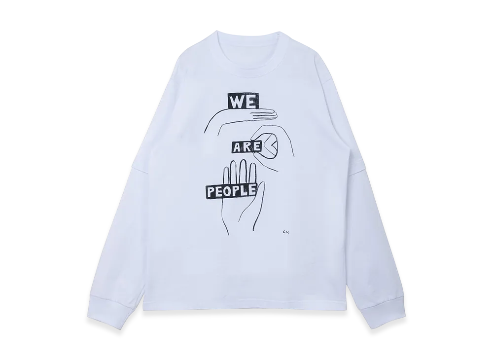 sacai by Geoff Mcfetridge Print L/S T-Shirt "White"