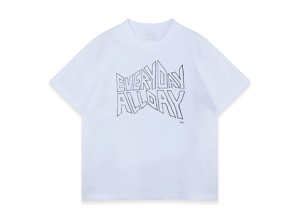 sacai by Geoff Mcfetridge Print T-Shirt "White"