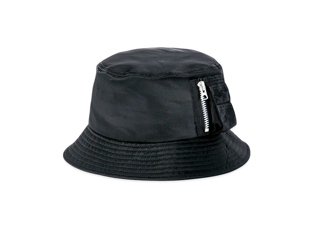 sacai Single Brim Pocket Hat / Nylon Twill "Black"