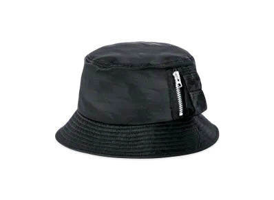 sacai Single Brim Pocket Hat / Nylon Twill "Black"