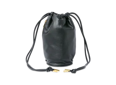 sacai s Drawstring Bag / Leather "Black"