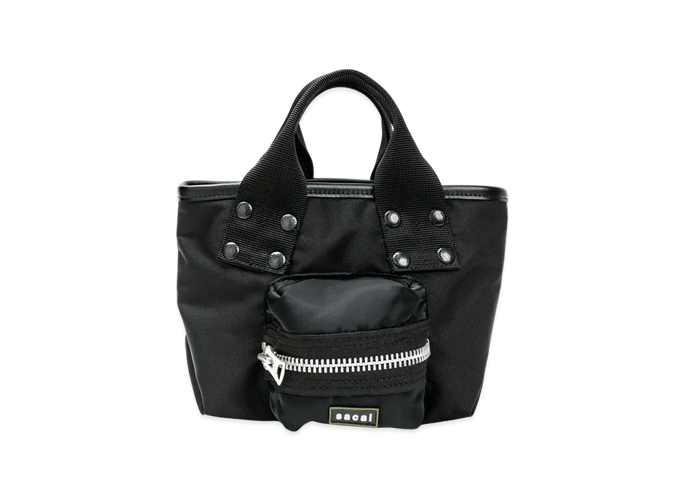 sacai Pocket Tote Bag Small "Black"