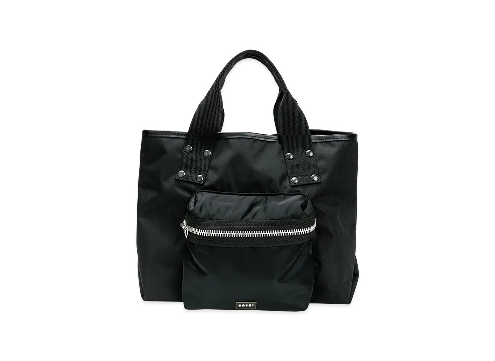 sacai Pocket Tote Bag Medium "Black"