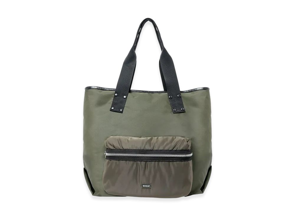 sacai Pocket Tote Bag Large "Dark Khaki"