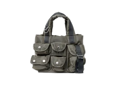 sacai Nylon Tote Bag Small "Dark Khaki"