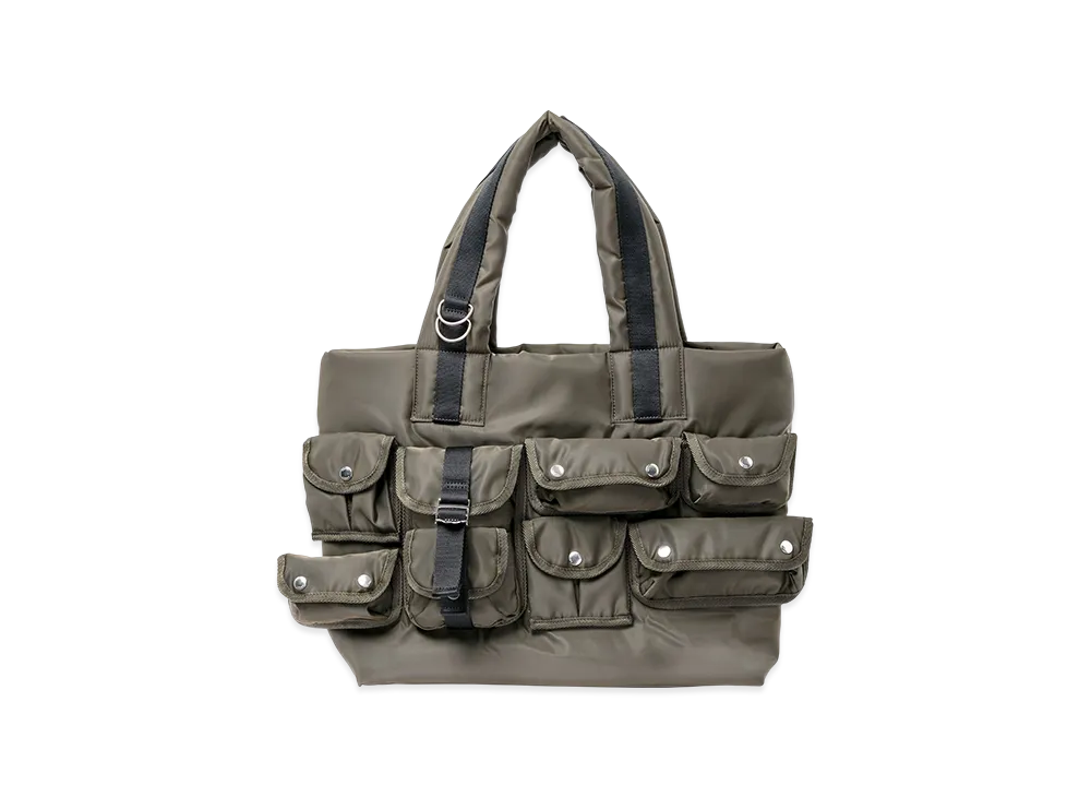sacai Nylon Tote Bag "Dark Khaki"