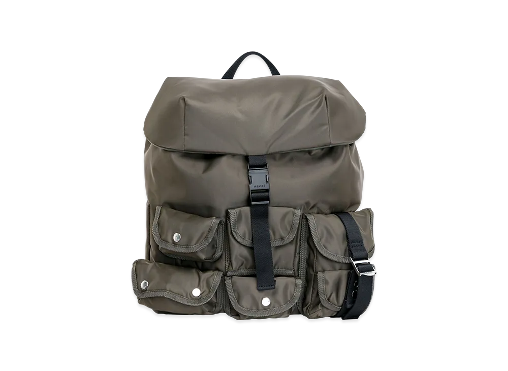 sacai Nylon Back Pack "Dark Khaki"