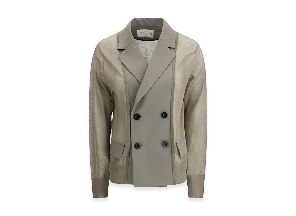 sacai Semi Sheer Jacket "Beige"