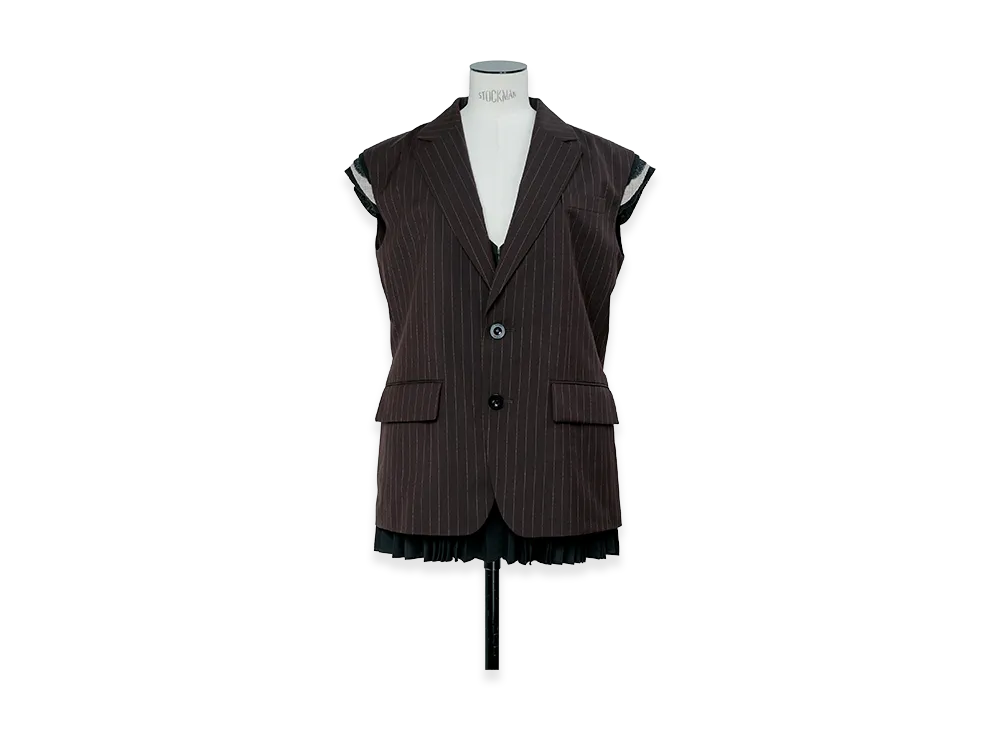 sacai Chalk Stripe Vest 