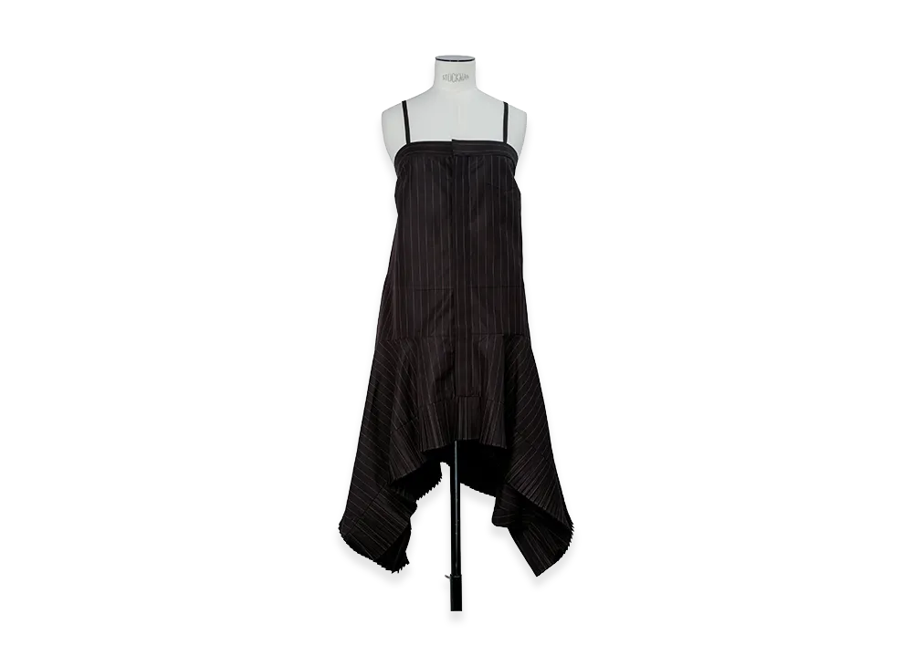 sacai Chalk Stripe Dress "Brown"