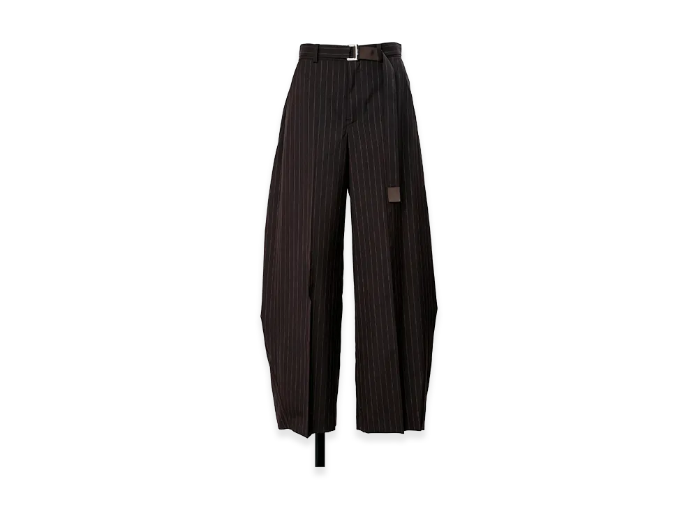 sacai Chalk Stripe Pants "Brown"