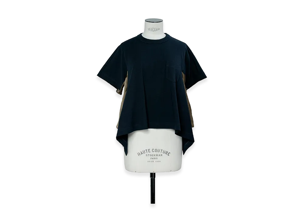 sacai Satin Cotton Jersey T-Shirt 