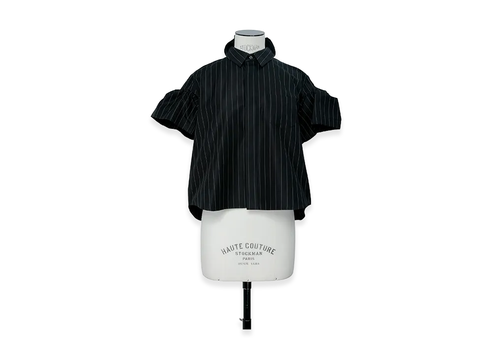 sacai Chalk Stripe Shirt "Black"